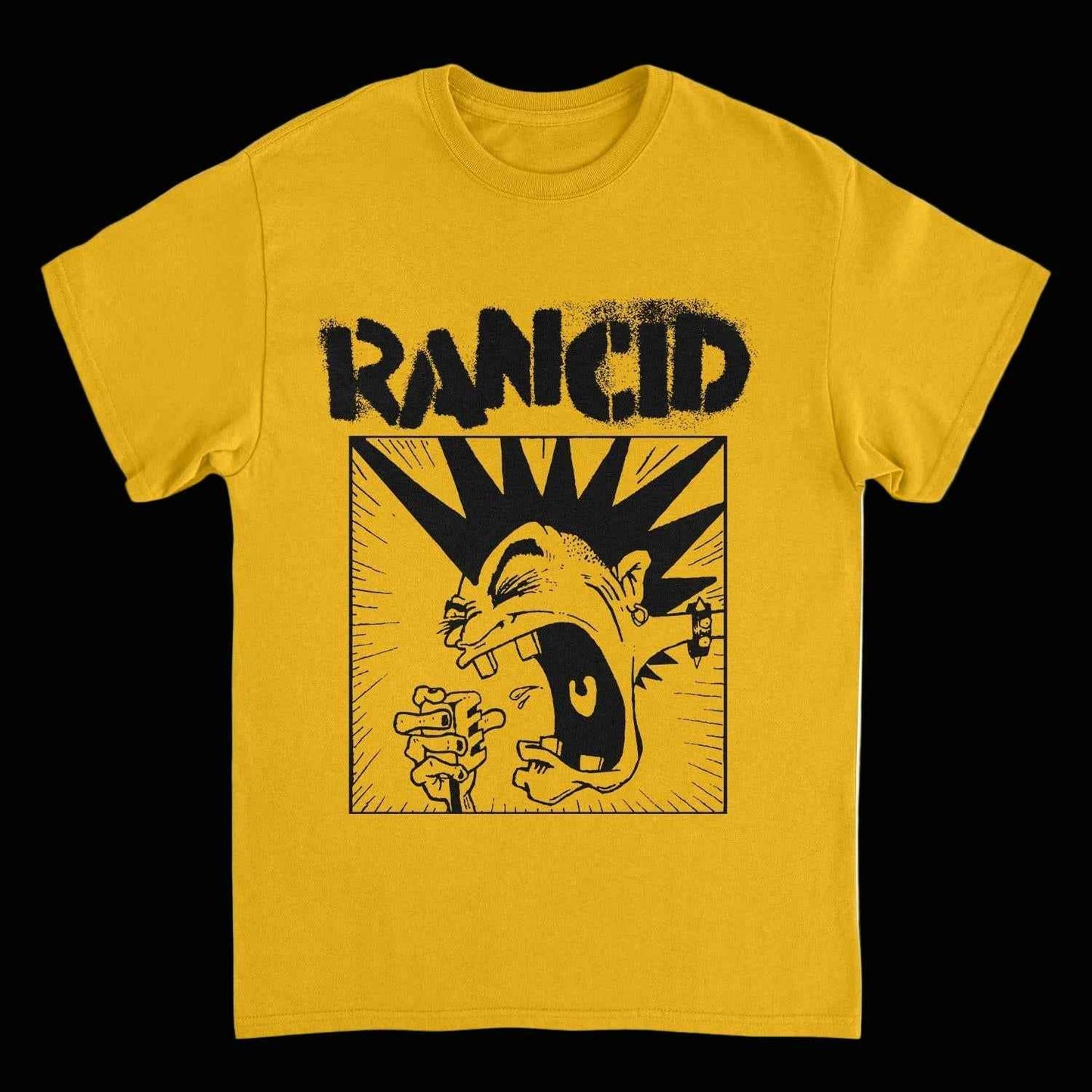 Punk Never Dies T-Shirt – Rancid Mohawk Gold Tee