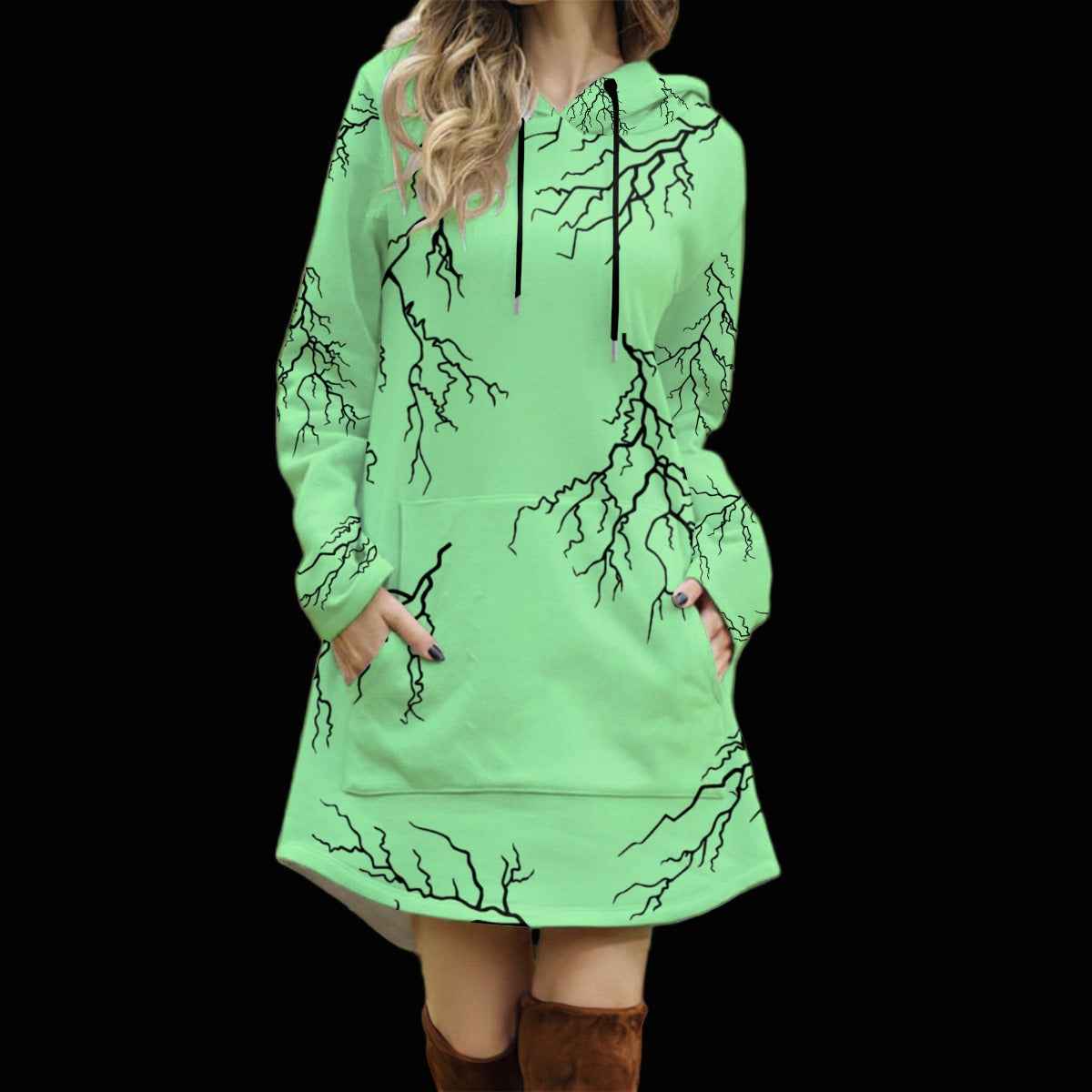 Bride of Chaos Hoodie Dress - Stylish Longline Women's Fashion for Ultimate Comfort