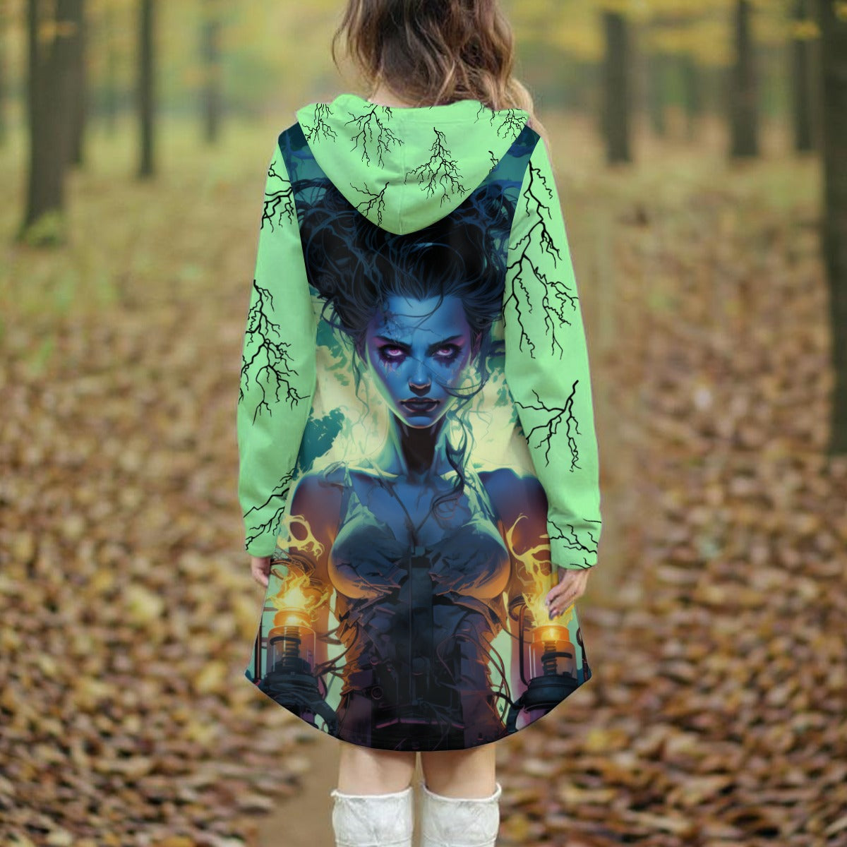 Bride of Chaos Women's Longline Hoodie Dress: