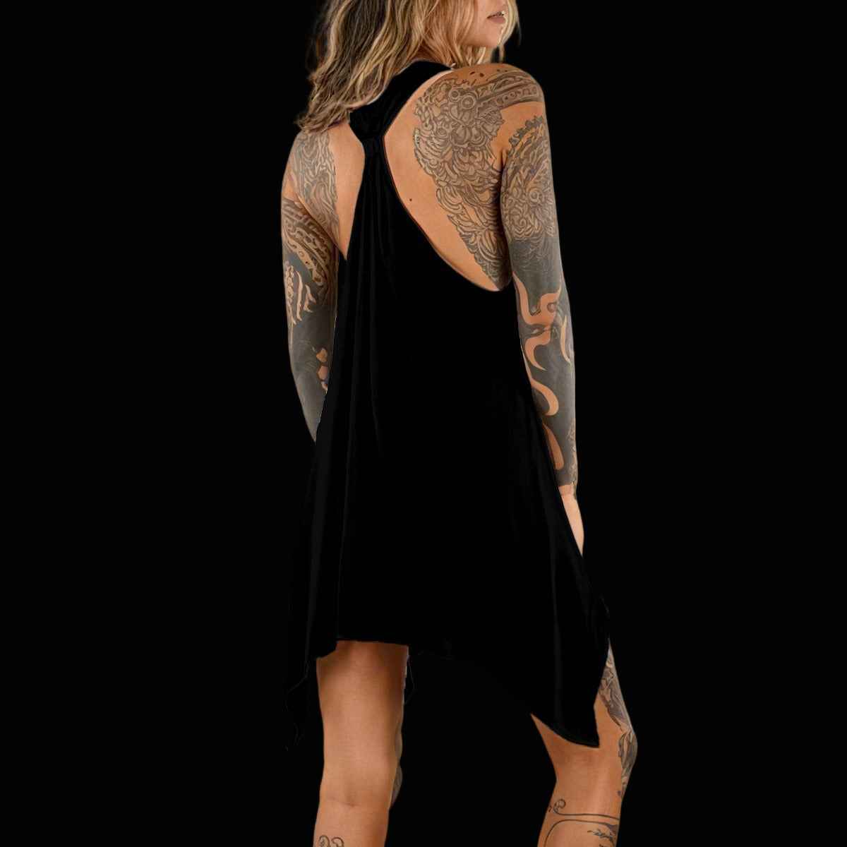 Venom Rose Tank Dress: Effortless Style with Women's Sleeveless Design