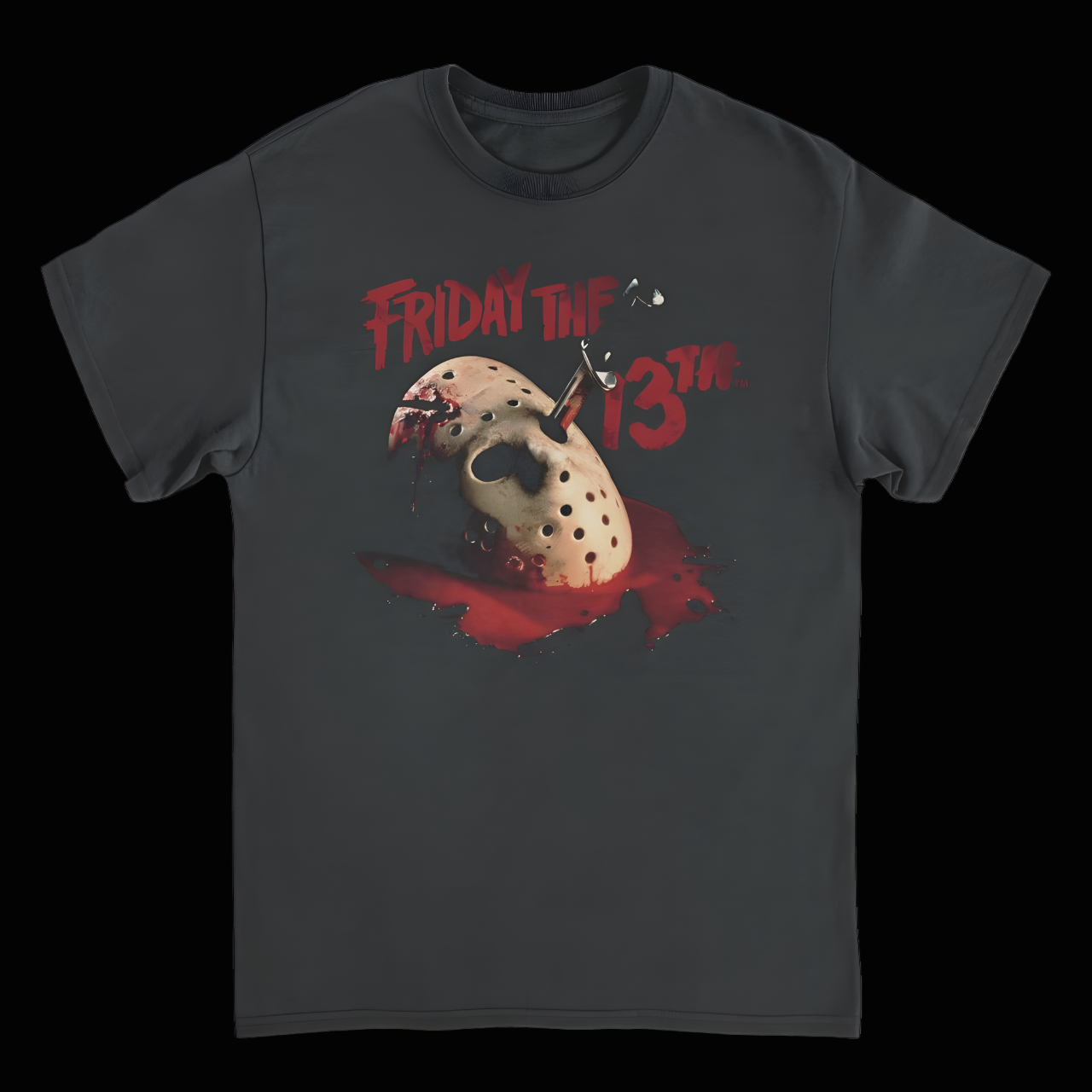 Friday the 13th Jason Mask T-Shirt in Black