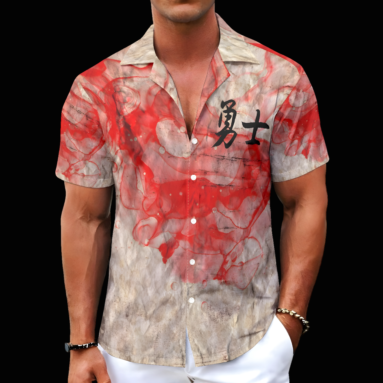 Warrior Mode — All-Over Print Button-Up Shirt