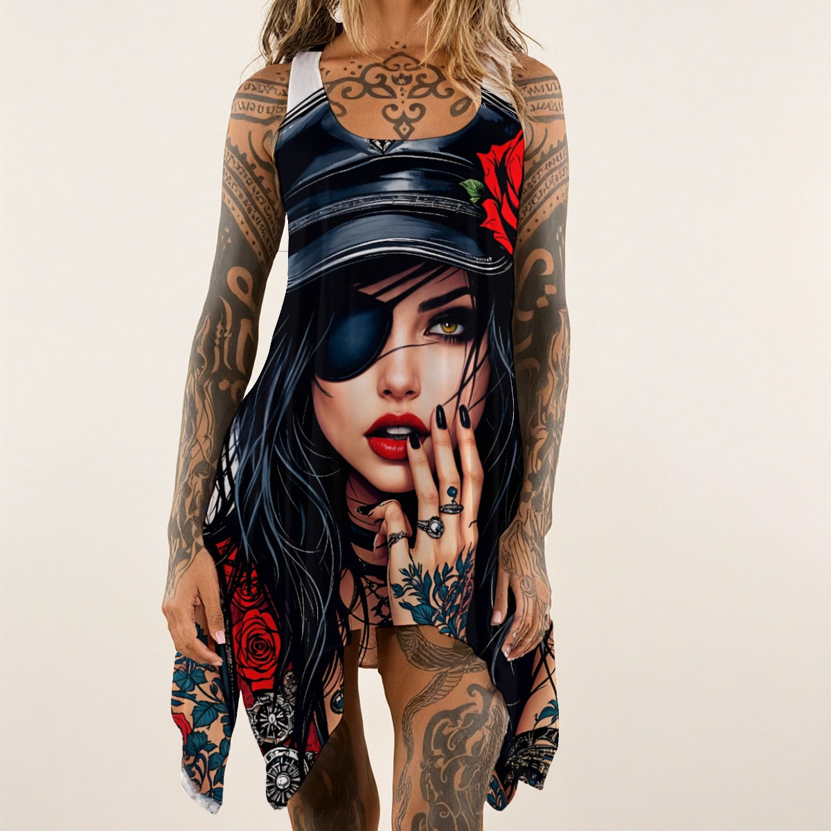Venom Rose Women's Sleeveless Tank Dress