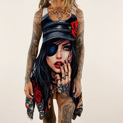 Venom Rose Women's Sleeveless Tank Dress