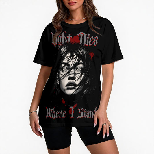 Light Dies Gothic AOP Tee