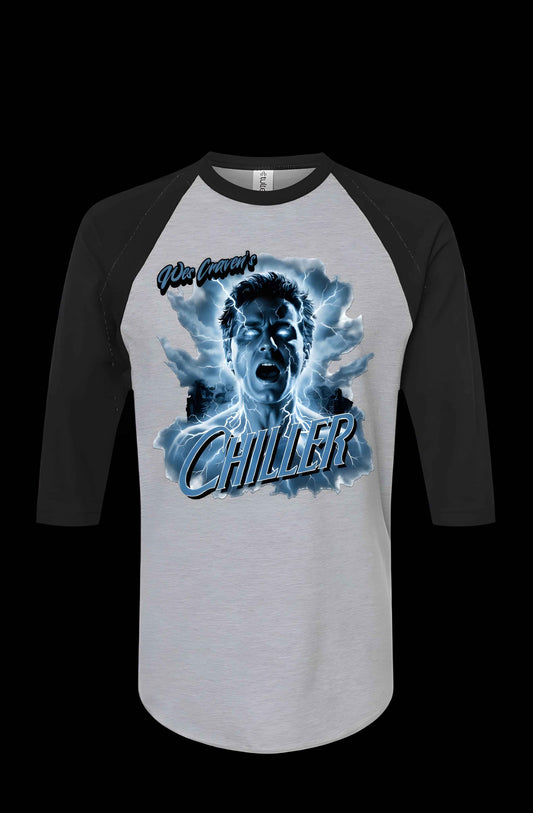 Wes Craven Chiller Unisex Raglan T-shirt