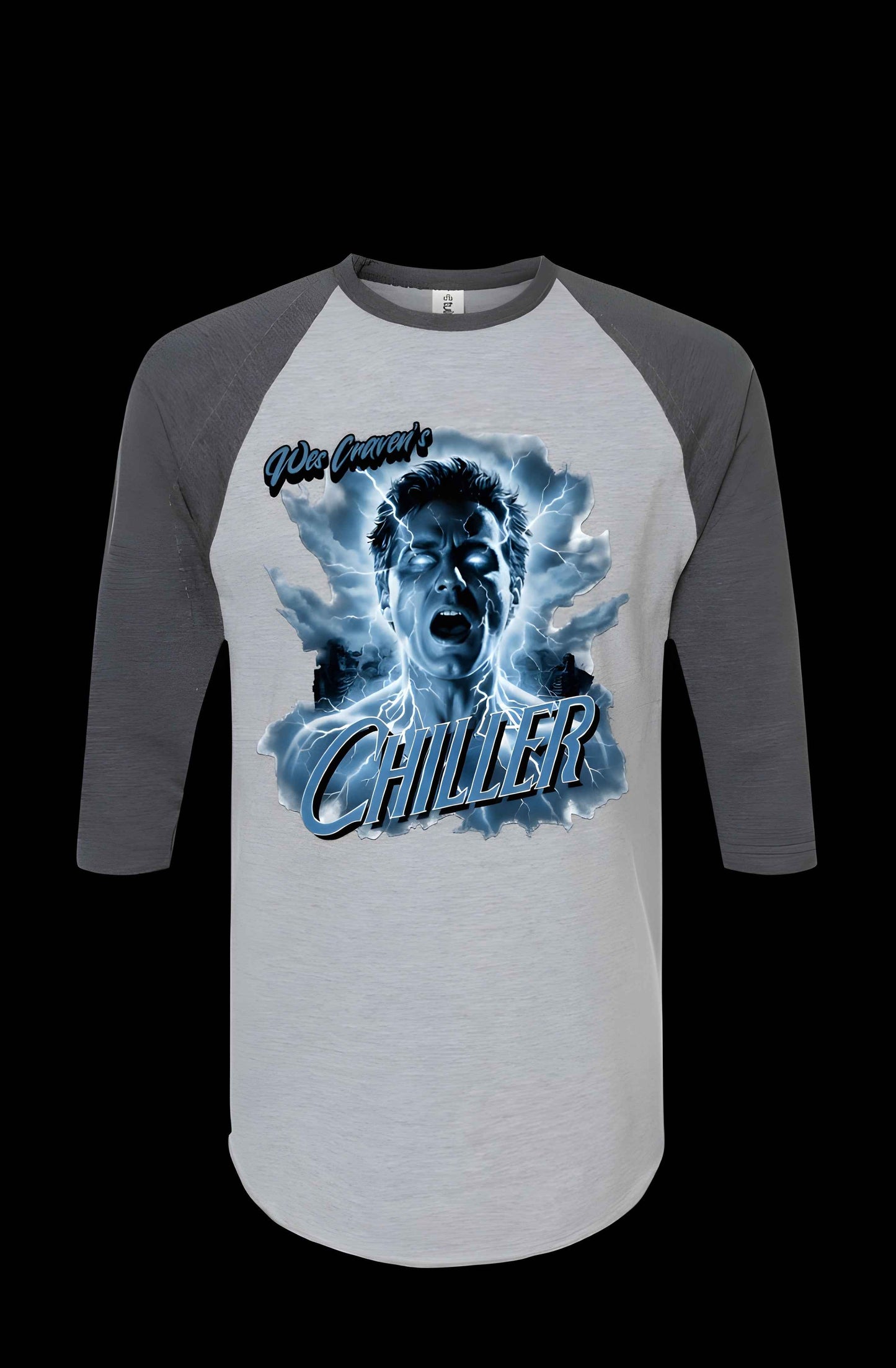 Wes Craven Chiller Unisex Raglan T-shirt