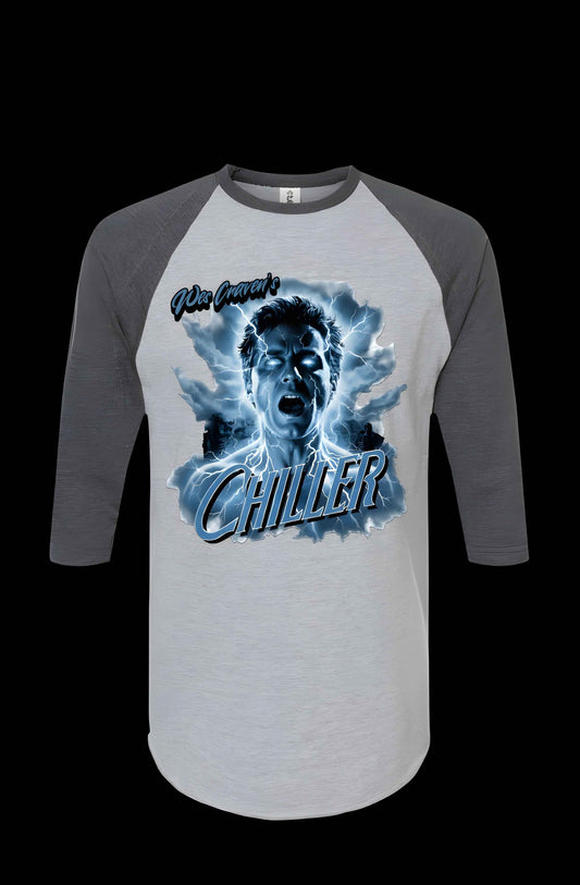 Wes Craven Chiller Unisex Raglan T-shirt