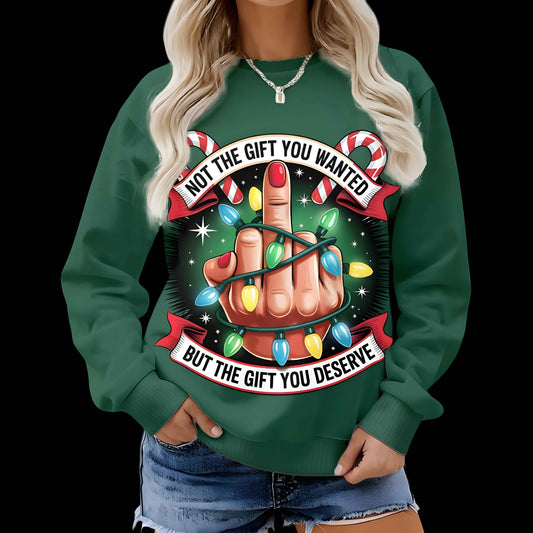 Not The Gift You Wanted Fleece Crew Neck Sweatshirt|DTF