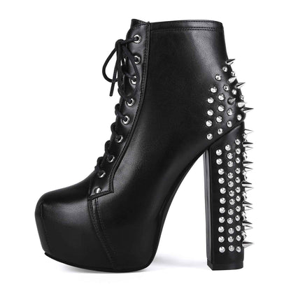 The Damned Walk Tall — Spiked Gothic High Heels
