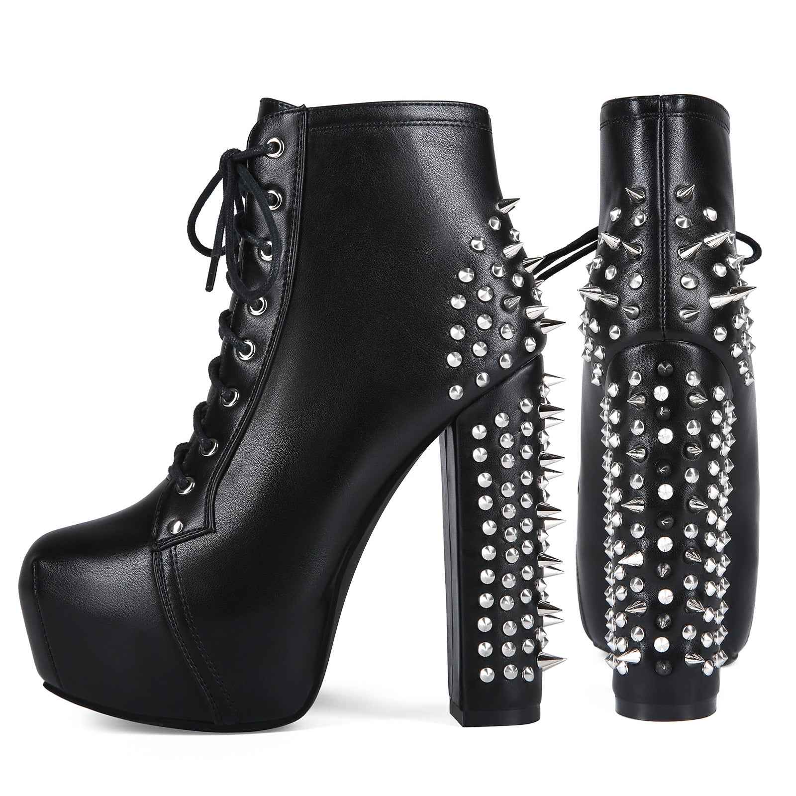 The Damned Walk Tall — Spiked Gothic High Heels