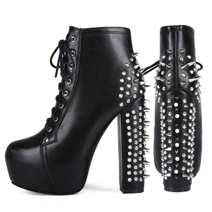 The Damned Walk Tall — Spiked Gothic High Heels
