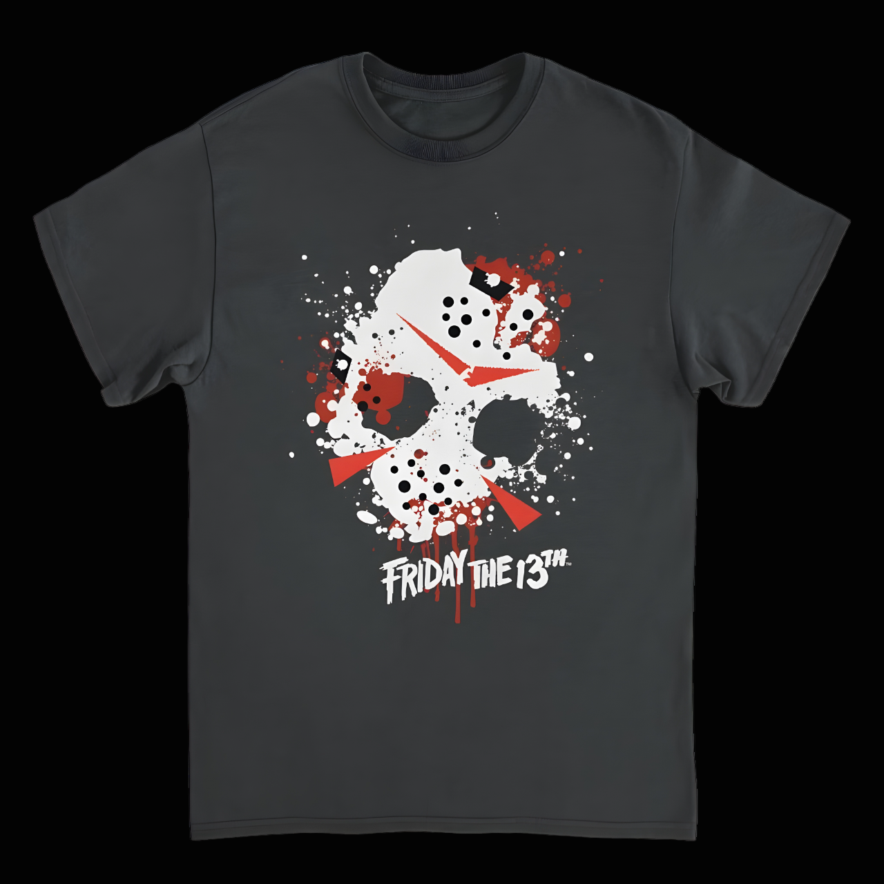 The Mask Lives – Friday the 13th T-Shirt Splatter Design