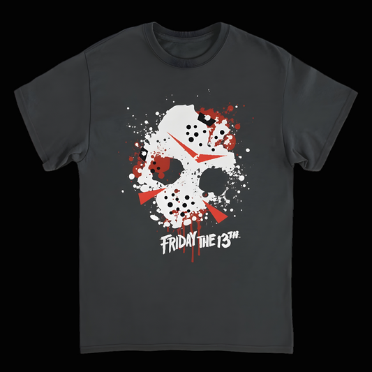 The Mask Lives – Friday the 13th T-Shirt Splatter Design