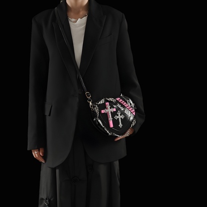 Love Kills Gothic Heart Bag - Embrace Dark Elegance