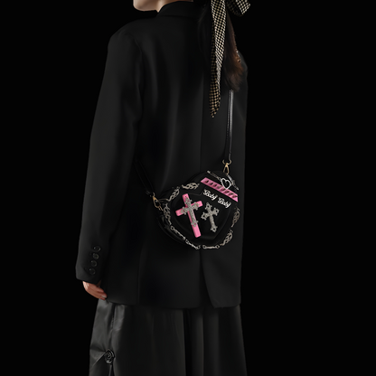 Love Kills Gothic Heart Bag - Embrace Dark Elegance