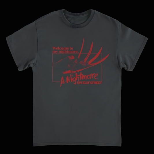 Welcome to My Nightmare Freddy Krueger Black Tee for Horror Fans