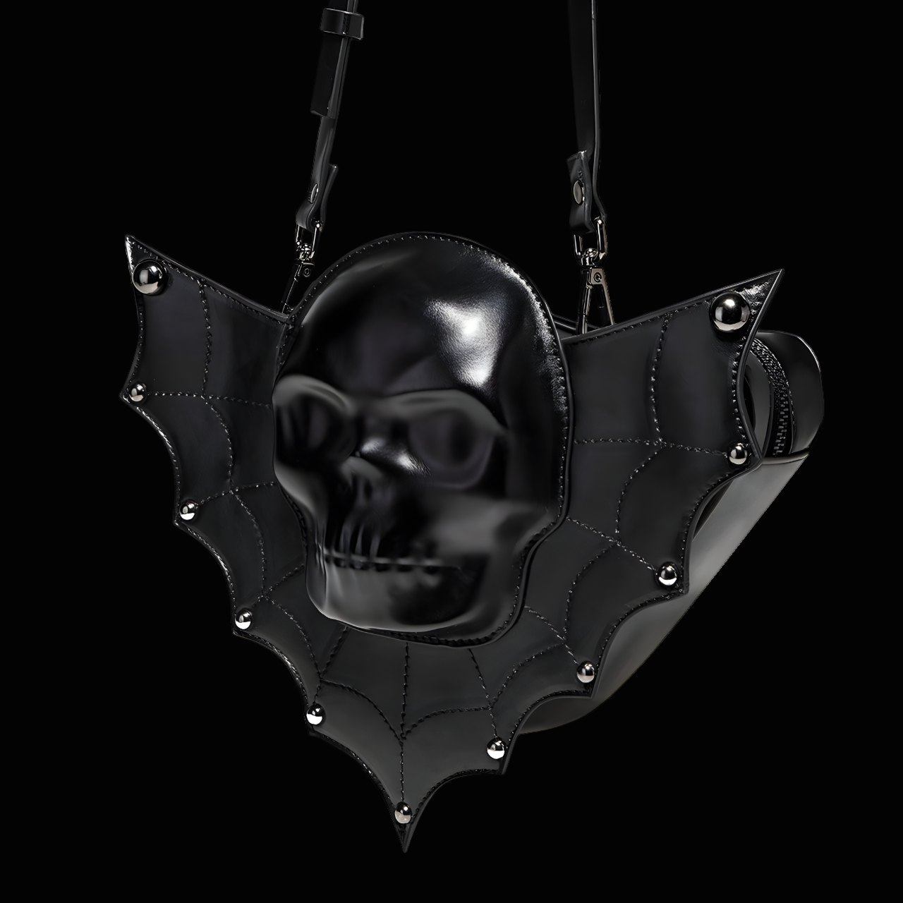 Wings of the Dead Gothic Skull Bag - Unique Gothic Accessory