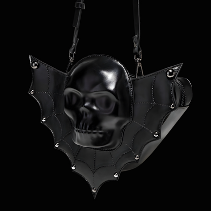 Wings of the Dead Gothic Skull Bag - Unique Gothic Accessory