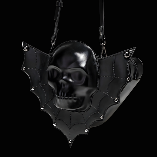Wings of the Dead Gothic Skull Bag - Unique Gothic Accessory