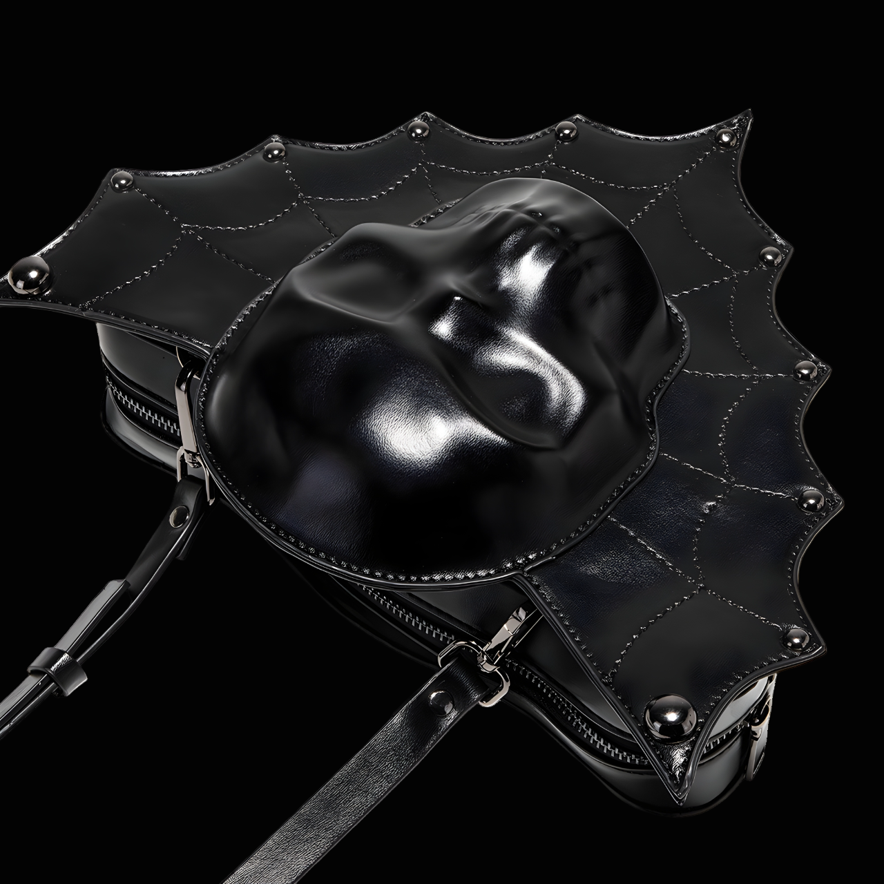 Wings of the Dead Gothic Skull Bag - Unique Gothic Accessory