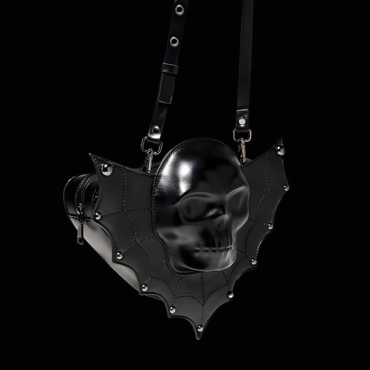 Wings of the Dead Gothic Skull Bag - Unique Gothic Accessory