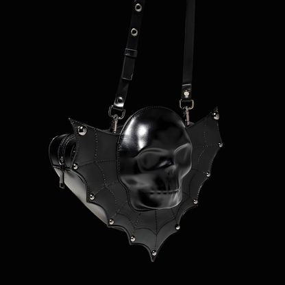 Wings of the Dead Gothic Skull Bag - Unique Gothic Accessory