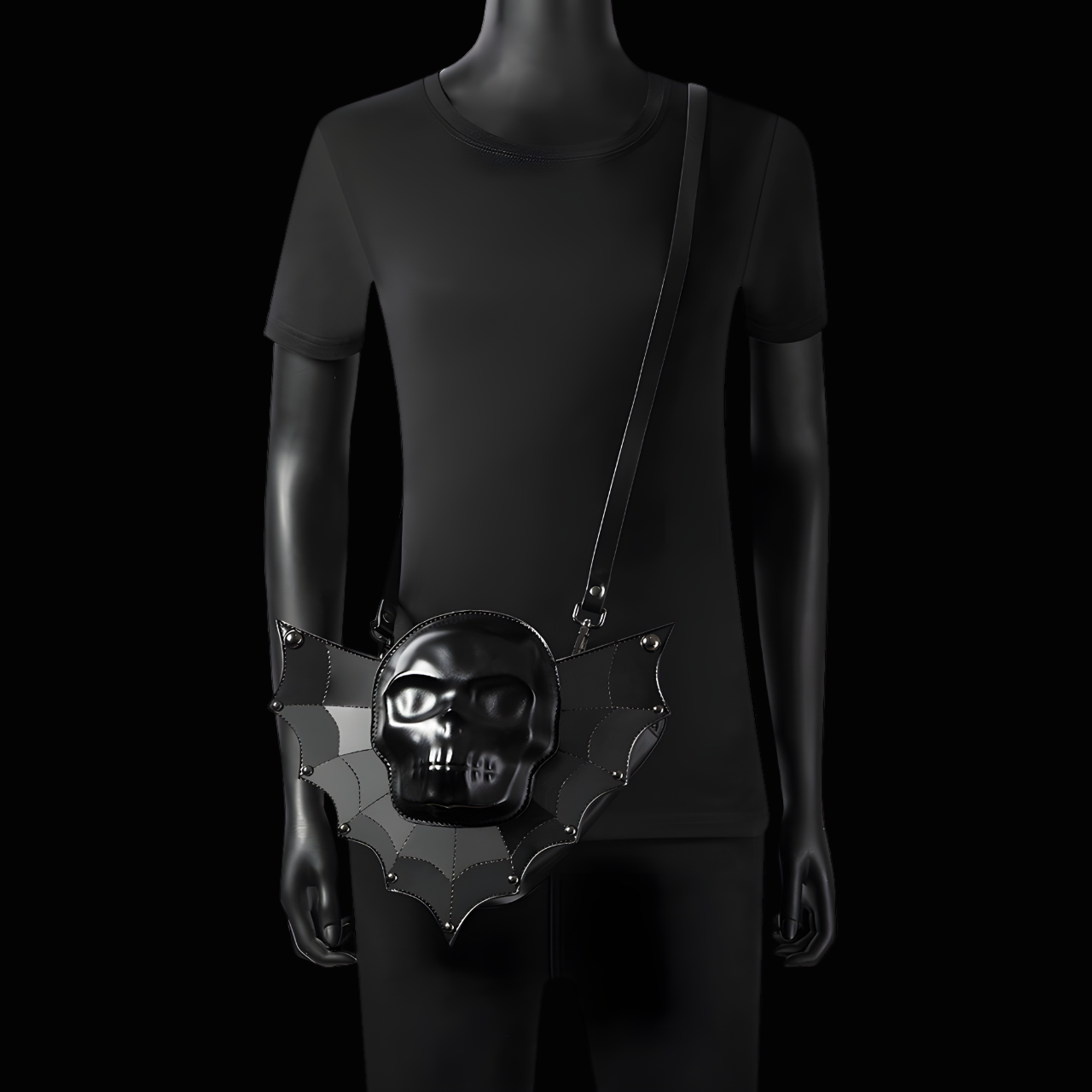 Wings of the Dead Gothic Skull Bag - Unique Gothic Accessory