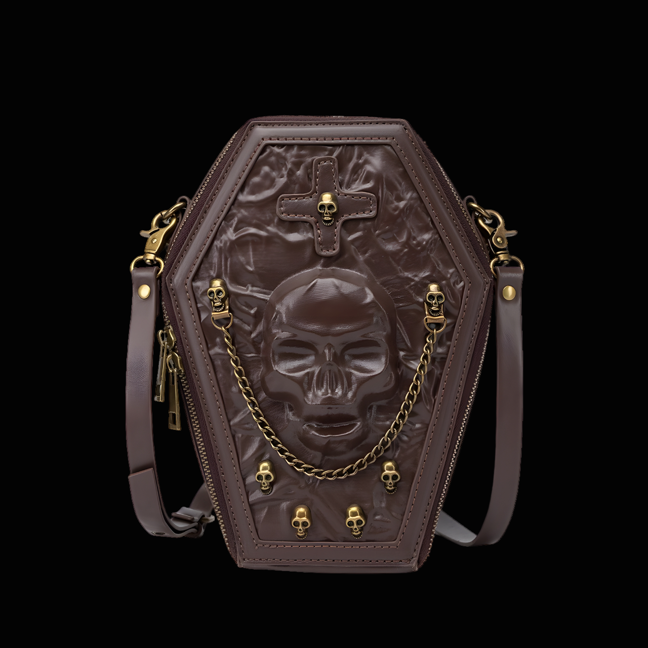 Rebel Bones Skull Crossbody Bag - Edgy Style and Unique Design