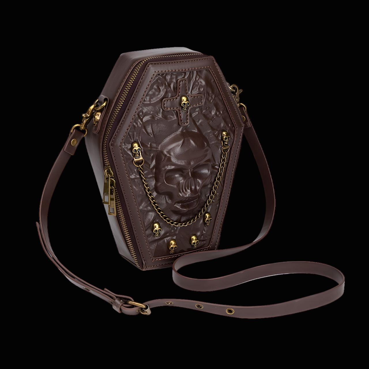 Rebel Bones Skull Crossbody Bag - Edgy Style and Unique Design