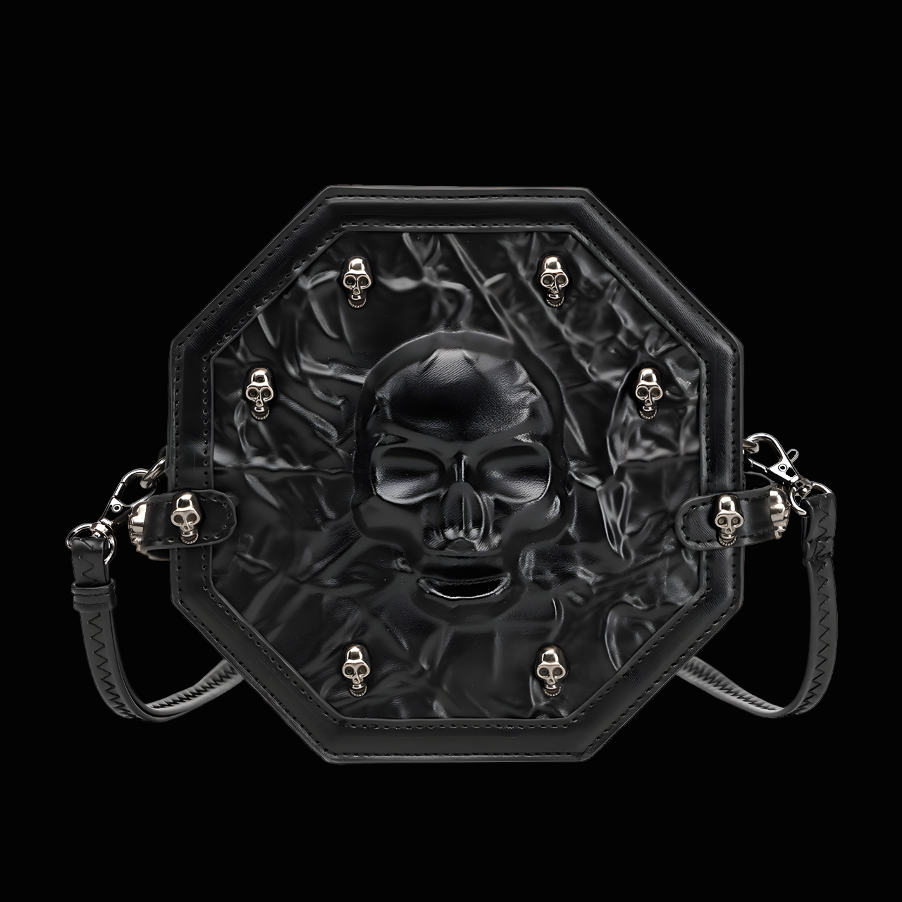 Rebel Bones Skull Crossbody Bag - Edgy Style and Unique Design