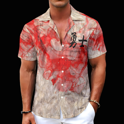 Warrior Mode — All-Over Print Button-Up Shirt