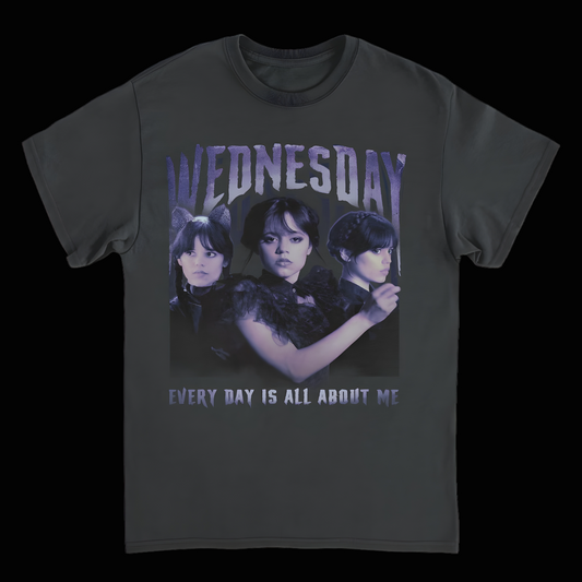 Wednesday Rules T-Shirt - All About Me Black Tee